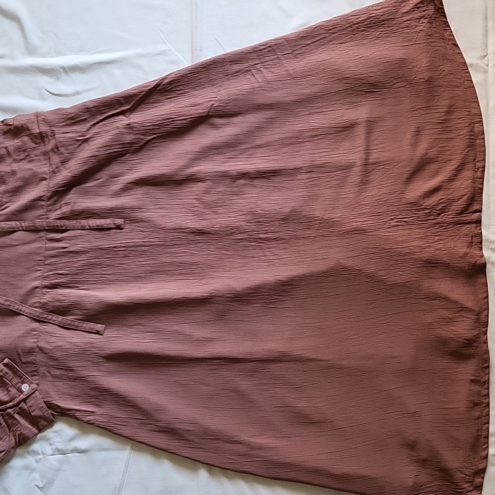 Lemaire x Uniqlo Viscose Bow Tie 3/4 Sleeve Dress - Picture 10 of 10